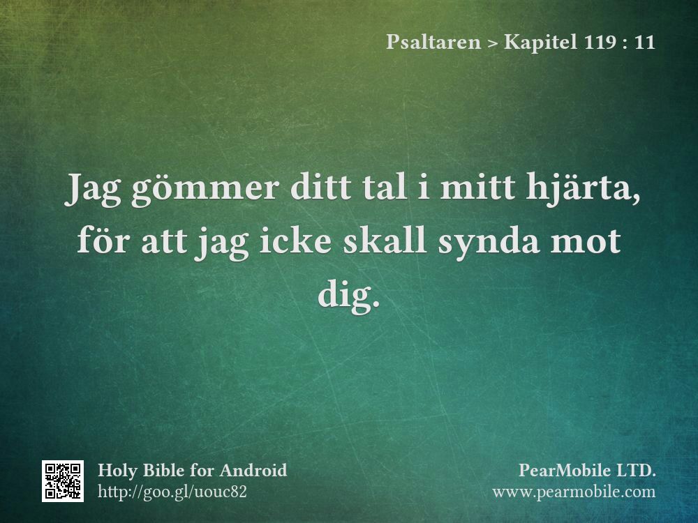 Psaltaren, Kapitel 119:11